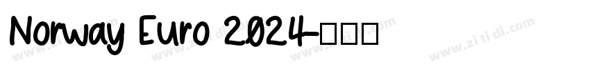 Norway Euro 2024字体转换